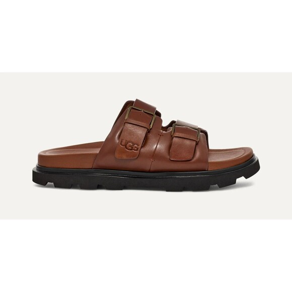 UGG Capitola Buckle Slides Men's Size US 10 / EU 43 Sandal, Brown NEW - Picture 8 of 8